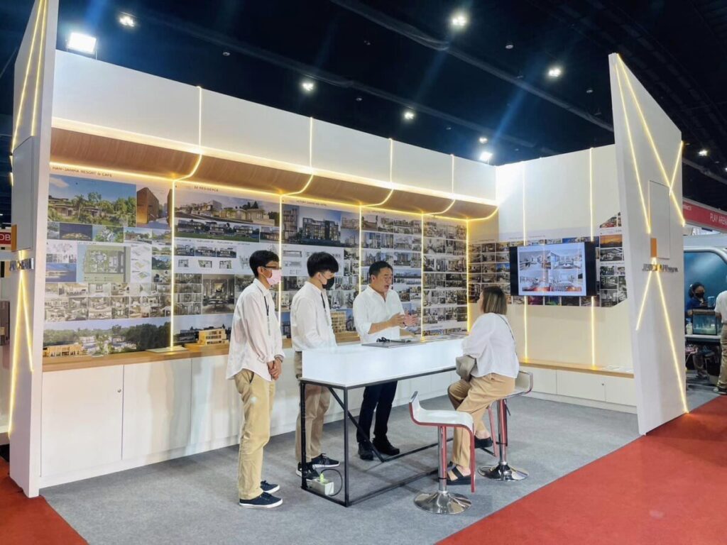 จัดบูธ ทำบูธ ผลิตโครงสร้างบูธ Janish Plan @ASA Architect Expo