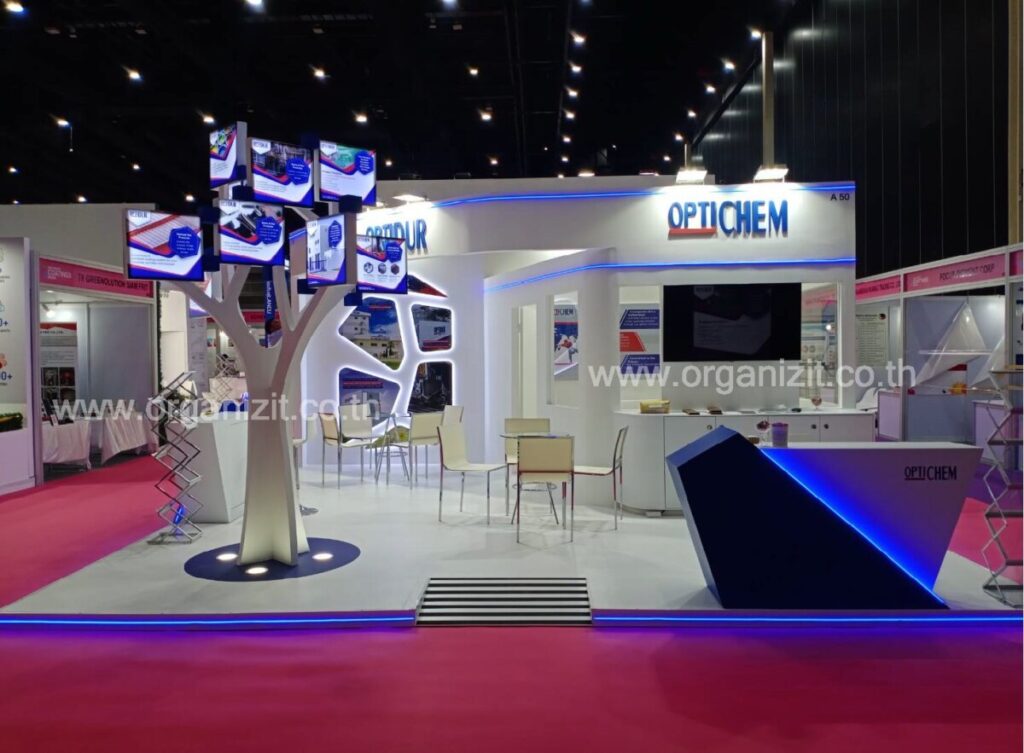 จัดบูธ ผลิตบูธ ออกแบบบูธ OPTICEM @Asia Pacific Coatings Show