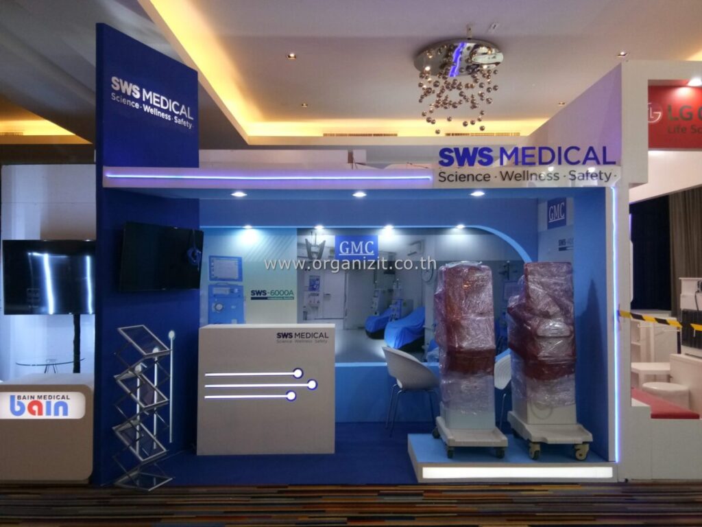 จัดบูธ ผลิตบูธ ออกแบบบูธ SWS MEDICAL @PATTAYA